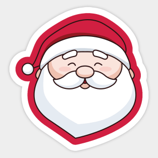 Smiley Santa, Marketplace  T-shirt, Accessories, Home and Decoration Sticker